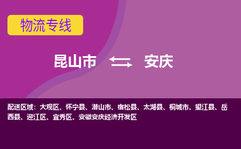 昆山市到安庆物流公司,昆山市到安庆货运,昆山市到安庆物流专线