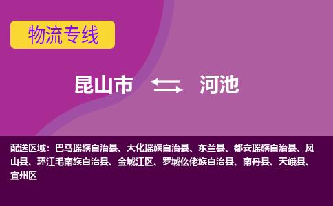 昆山市到河池物流公司,昆山市到河池货运,昆山市到河池物流专线