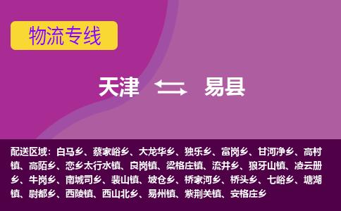 天津到易县物流公司,天津到易县货运,天津到易县物流专线