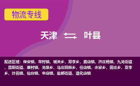 天津到叶县物流公司,天津到叶县货运,天津到叶县物流专线